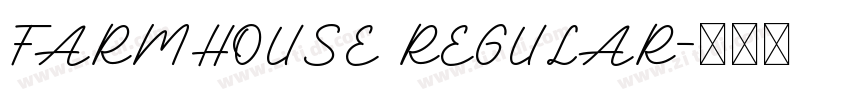 FARMHOUSE REGULAR字体转换
